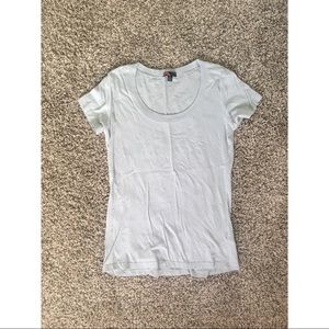 Gray Scoop Neck Forever 21 Shirt